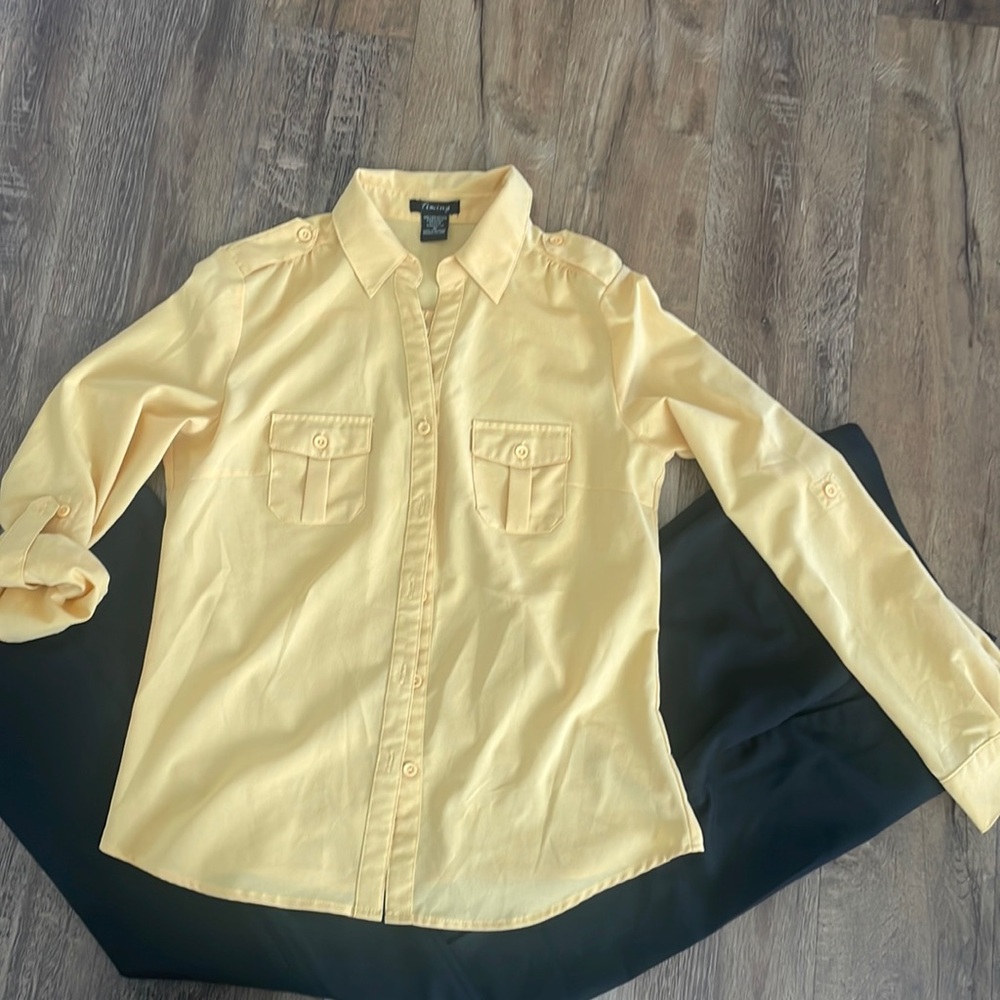 Yellow dress shirt